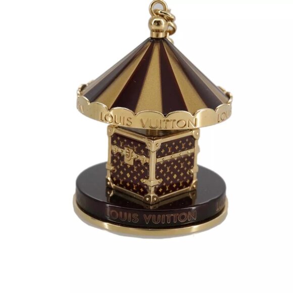 LOUIS VUITTON Bijoux Sac Carrousel Charm metal Gold M66782 LV Auth - Picture 13 of 16